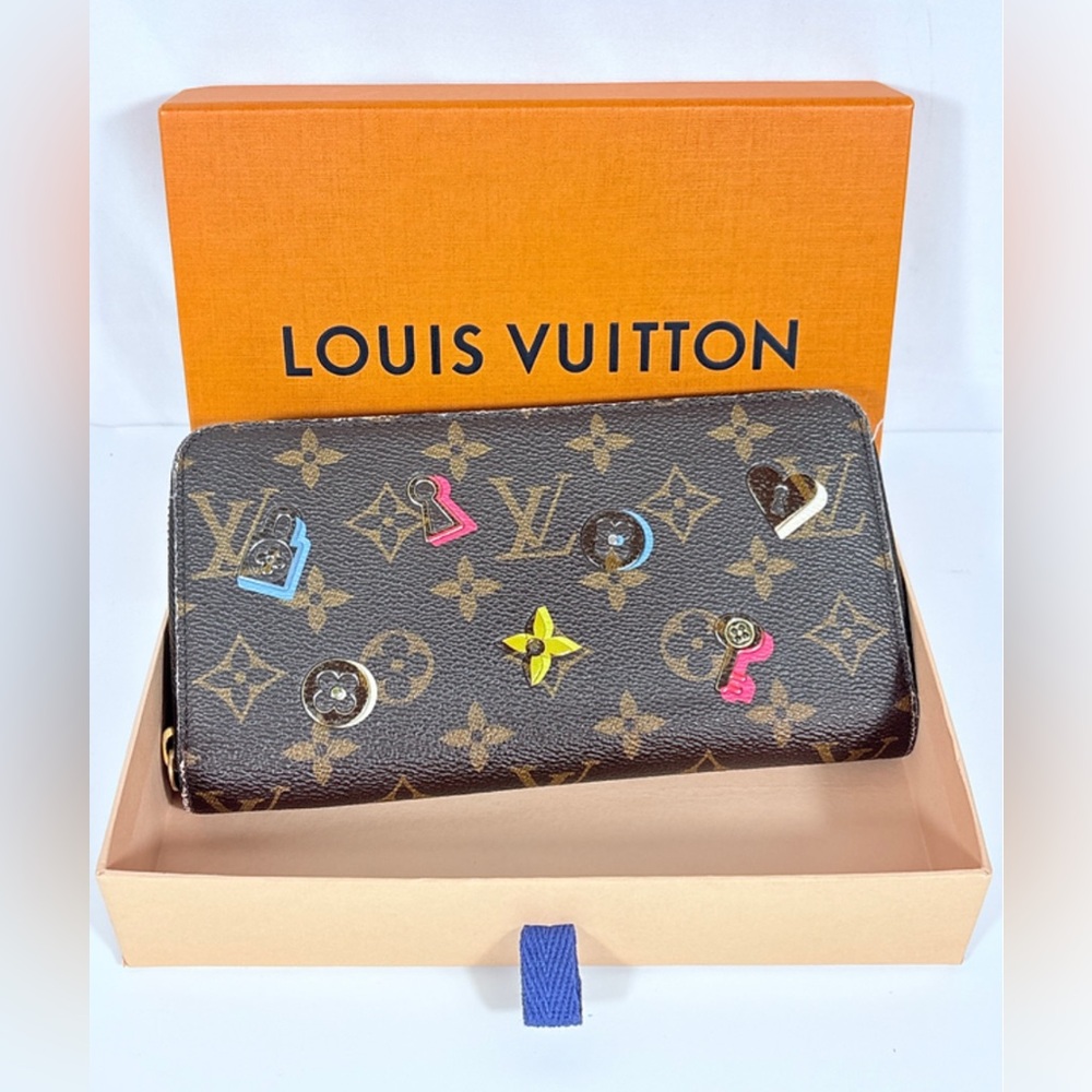 Louis Vuitton Monogram Love Lock Zippy Wallet